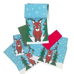 NWOT Bundle Reindeer Table Runner Placemats Place mats Towels Set 8 Pieces